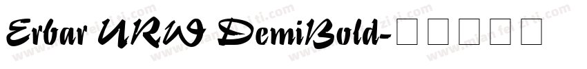 Erbar URW DemiBold字体转换